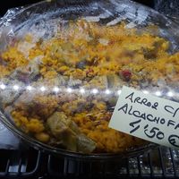 paella style rice with artichokes at Sr. Matambre in Madrid