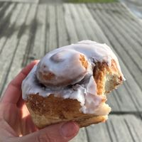 Cinnamon bun  at Flourgirl Baking in Vancouver