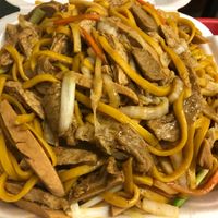 Combo mock meat lo mein at New Hong Kong in Memphis