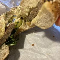 Banana peppers!  at Willow's Bagels in Burlington