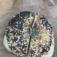 Everything bagel  at Willow's Bagels in Burlington