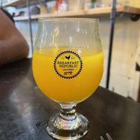 Fresh squeezed OJ at Breakfast Republic - Ocean Beach in San Diego