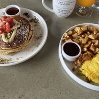 Vegan Tres Leches Pancakes & Harvest Omelet   at Breakfast Republic - Liberty Station in San Diego