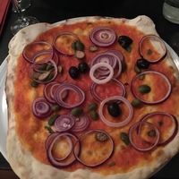 Pizza Romana without Cheese at Divino in Brussels