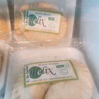 labeled vegan frozen foods   at La Molienda in Montevideo