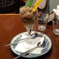 Chocolate mousse with speculoos crumble at Gusto-040 in Eindhoven