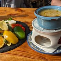 Vegan fondue at Gusto-040 in Eindhoven