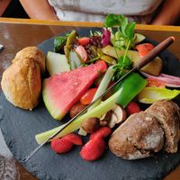 Vegan chees fondue at Gusto-040 in Eindhoven