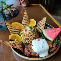 Eggplant steak at Gusto-040 in Eindhoven