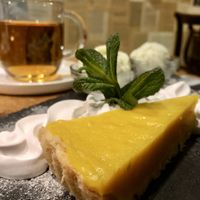 Vegan lemon curd pie  at Gusto-040 in Eindhoven