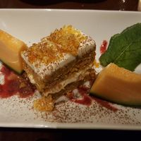 Vegan carrot cake.  at Gusto-040 in Eindhoven