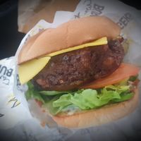 Vegan burger at Two Kings Burgers  in Warrnambool