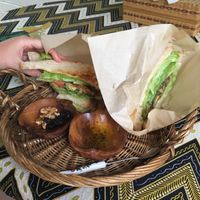 Avocado, lettuce and tomato sandwich- no mayo. at Sabaidee Cafe in Okinawa