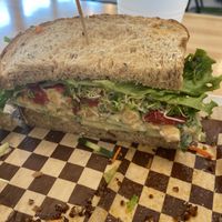 Vegan chickpea sandwich  at Graze in Walla Walla