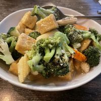 Garlic Stir Fry with Tofu at Cool Lala in Airlie Beach