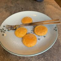 Frittelle di zucca veg  at Chen Lon in Turin