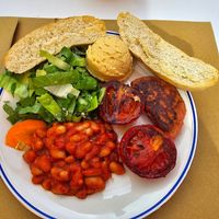 Vegan English breakfast at Zucchero a Velo in Ancona