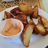 Baked potatoes at Zucchero a Velo in Ancona