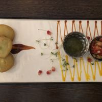 Pea patties  at Vedic in Hyde