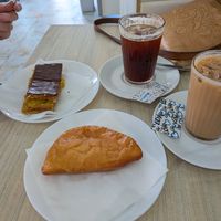 Vegan pastries and iced coffees at Amar's in 