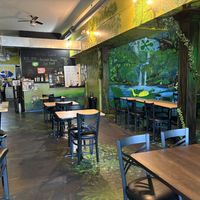 The photo looks much brighter than it was in person.  at Beyond Vegan Cell Food in Portsmouth