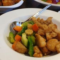 Vegetable cashew nut chicken at Zen Buddha in North West London