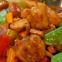 Spicy Szechuan Veggie Chick'n at Zen Buddha in North West London