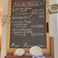 Speisekarte der Saison - vegane Suppe ♥️ at Nationalparkhaus Wittbülten  in Spiekeroog