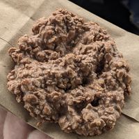 No bake cookie (seemingly a mixture of oats and peanut butter fudge) at Misty's Bakery in Thomasville
