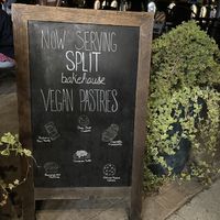 sign for vegan goodies!   at Scoops in La Jolla