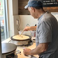 Crepes! : ) at Scoops in La Jolla