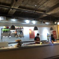 Inside at Brigade Pizzeria in Montreal