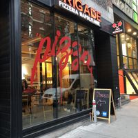 Outside at Brigade Pizzeria in Montreal