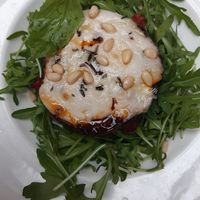 Stuffed mushroom with vegan cheese and red pesto at Milano - Dawson St in Dublin