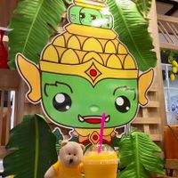 Mango Smoothie 79 baht  at Yak Eating Vegetables in Bangkok