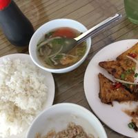 Steamed tofu with oyster mushrooms at Hue Tui in Hue