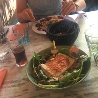 Bietencarpaccio en tompoes at Restaurant Aap in Alphen