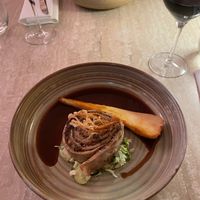 Buckwheat mushroom with parsnip and red wine mushroom gravy (this was not good)  at Bonboon in Amsterdam