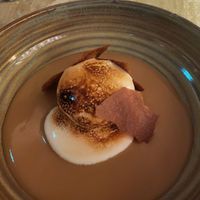 Dessert

Polenta cake with rooibos citrus syrup – rooibos custard – rooibos meringue –
cinnamon tuiles. at Bonboon in Amsterdam