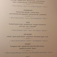 Menu - March 2025 at Bonboon in Amsterdam