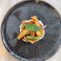 Ate the dessert too quickly but these were the other 3 delicious courses    at Bonboon in Amsterdam