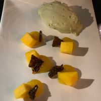 Matcha white chocolate with Mangagel  at Bonboon in Amsterdam