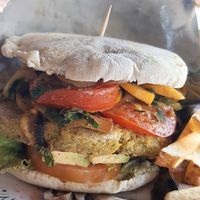 Hamburguesa at Namaste Vegan Food in Guatape