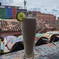 Limonada de coco at Namaste Vegan Food in Guatape
