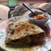 Num num num at Namaste Vegan Food in Guatape