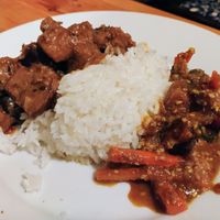 Rojak Party supper club's mushroom rendang at Bonnington Cafe in South West London