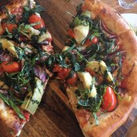 Victory Garden pizza at Creekside Pizza & Taproom in San Anselmo