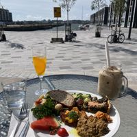 Patio at Banu Café in Helsinki