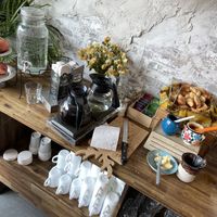 Coffee (they do have cow milk as an option)  at Banu Café in Helsinki