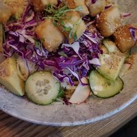 Crispy tofu bowl #Veganuary at Earls in Denver